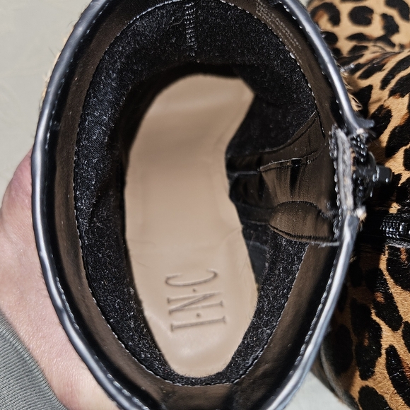 INC. International Concepts - Leopard Print Fur Dyed Booties - Picture 12 of 16